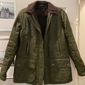 Barbour Green Lined Bedale USA Size 8
